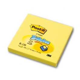 Lipnūs lapeliai Post-it Z-Notes, 76x76mm, 100 lapelių, geltonos spalvos