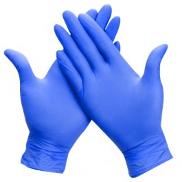Disposable nitrile gloves ABENA ULTRA SENSITIVE, M size, blue sp., without powder, 100 pcs.