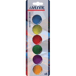 Magnetų rinkinys deVENTE, 30mm, 6vnt, įvairių spalvų