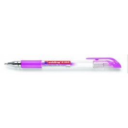 Gelinis rašiklis Edding Gel Roller 2185, 0.7mm, metalo efektu, rožinės spalvos