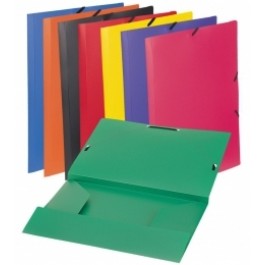 Aplankas dokumentams Viquel Chemise A4. su gumelėmis. plastikinis. žalios spalvos (P)