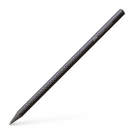 Pieštukas Faber-Castell GRIP, B, be trintuko, padrožtas, juodos spalvos korpusas (P)
