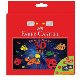 *Flomasterių rinkinys Faber-Castell 3D Connector, 6 spalvos