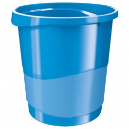 Šiukšliadėžė Esselte Europost Vivida, 14 litrų, šviesiai mėlynos spalvos (P)