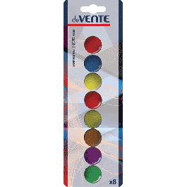 Magnetų rinkinys deVENTE, 20mm, 8vnt, įvairių spalvų