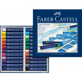 Aliejinės kreidelės Faber-Castell Gofa, 24 spalvos