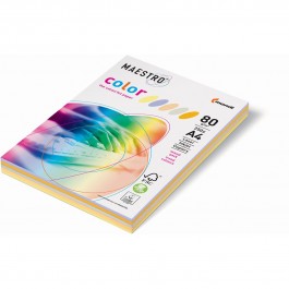 Spalvotas popierius Maestro Color Intensive, A4, 80g, 5 intensyvios spalvos po 50lapų