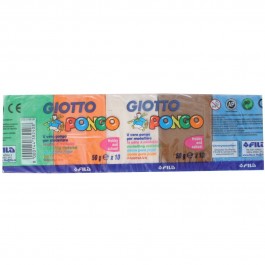 Plastilinas Giotto Pongo Fantasy, po 50g, 10 spalvų