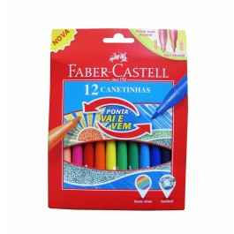 *Flomasteriai Faber-Castell, 12 spalvų