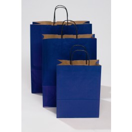 Popierinis maišelis Toptwist 240x110x 310mm, mėlynos spalvos, 1vnt (P)