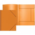 Aplankas dokumentams Attomex Juicy, A4, plastikinis, su gumelėmis, šviesiai oranžinės spalvos