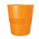 **Šiukšliadėžė Leitz Plus Wow, 15 litrų, oranžinė (P)