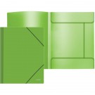 Aplankas dokumentams Attomex Juicy, A4, plastikinis, su gumelėmis, šviesiai žalios spalvos
