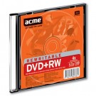 **Daugkartinio įrašymo diskas Acme DVD+RW, 4.7GB,4x, plona dėžutė