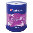 *Diskas DVD+R Verbatim 4,7GB, 16x, matte silver, ant iešmo, 100vnt.
