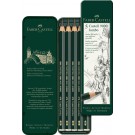 Pieštukai Faber-Castell 9000 Jumbo, 5vnt, metalinėje dėžutėje