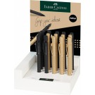 Displei Faber-Castell Grip juodos spalvos/auksinės spalvos XB Rašiklisid