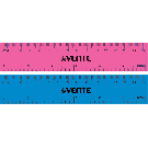 Liniuotė deVENTE, 16cm, skaidri, įvairių spalvų