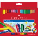 Flomasteriai Faber-Castell Connector Clips, 20 spalvų