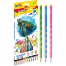 Spalvoti pieštukai deVENTE Cosmo, tribriauniai, 12 spalvų