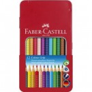 Spalvoti pieštukai Faber-Castell Jumbo Grip, 5 metalizuotos spalvos