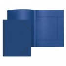 Aplankas dokumentams Attomex Sand, A4, plastikinis, su gumelėmis, mėlynos spalvos