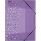 Aplankas su gumele deVENTE Crystal Dream, A4, violetinės spalvos