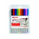 Rašiklių rinkinys Edding 89, 0.3mm, 10 spalvų (P)
