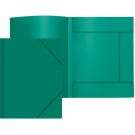 Aplankas dokumentams Attomex Sand, A4, plastikinis, su gumelėmis, žalios spalvos