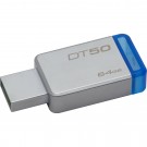 USB atmintinė KINGSTON 64GB USB3.0 DataTraveler50 Blue
