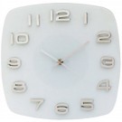Laikrodis sieninis stiklinis baltas F7045R7