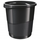 Šiukšliadėžė Esselte Europost Vivida, 14 litrų, juodos spalvos (P)