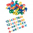 Magnetų rinkinys deVENTE, skaičiai ir ženklai, 26vnt, įvairių spalvų