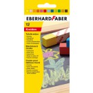 Spalvota kreida EberhardFaber, kvadratinė, 12vnt, įvairių spalvų
